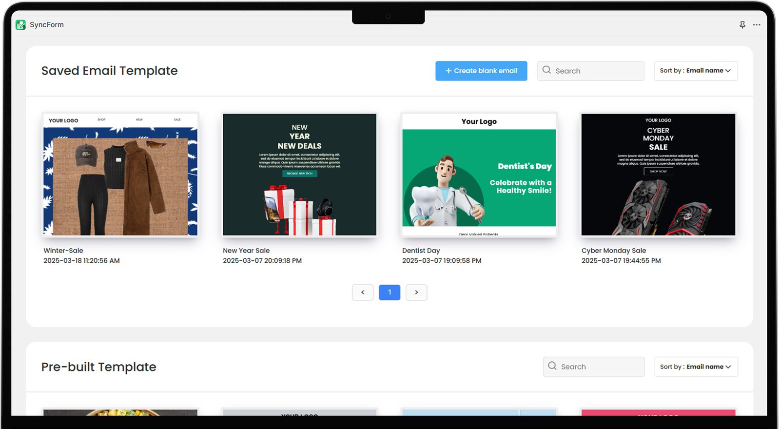 Create Email Template 